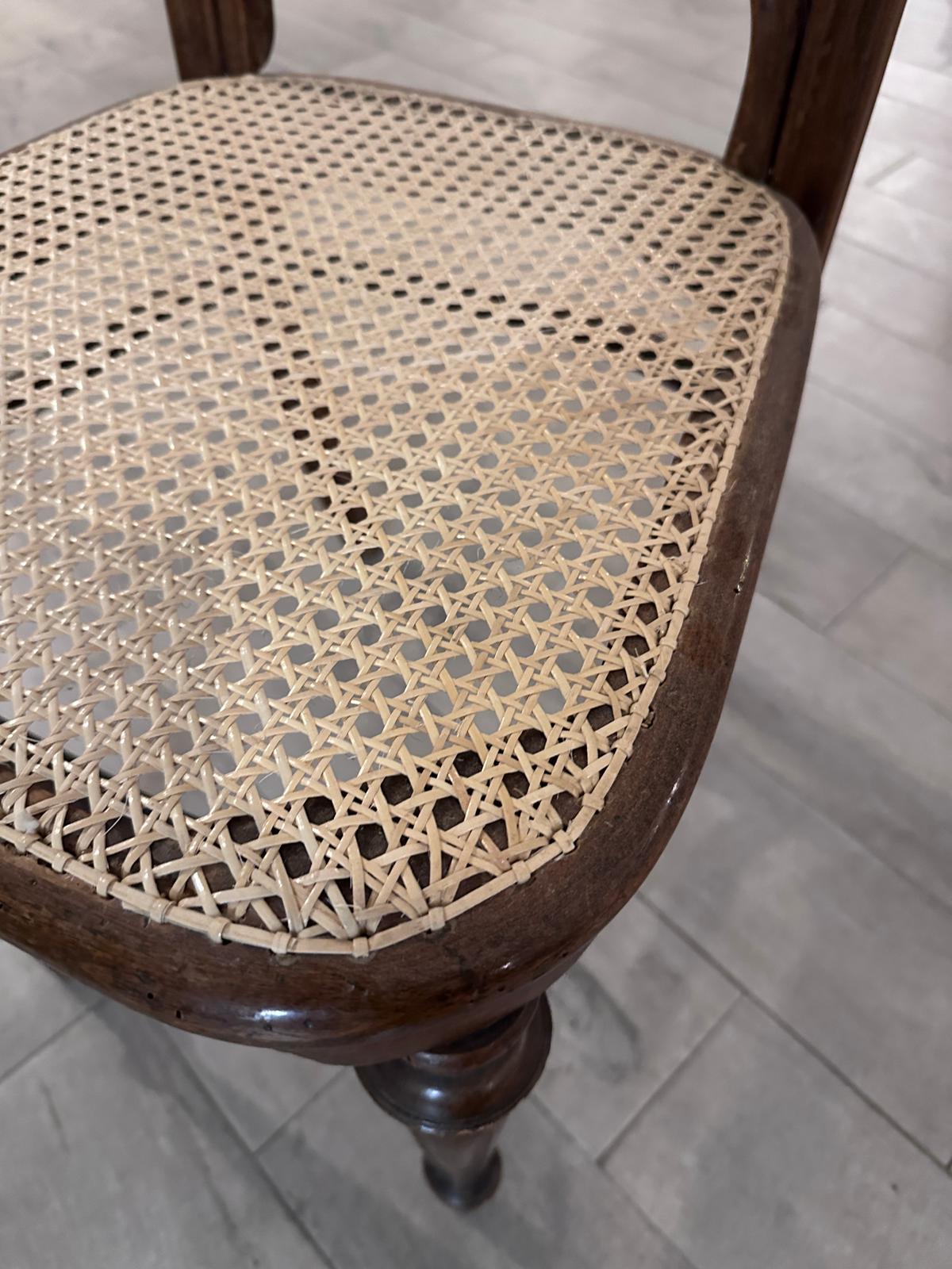 Dettaglio seduta paglia Vienna - trattamento antitarlo legno